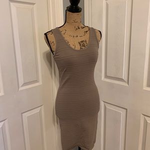 Taupe bandage like dress